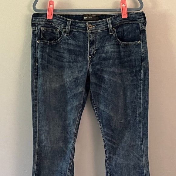 Levi's Low Twist Denim Blue Jeans sz 32W - Picture 1 of 11